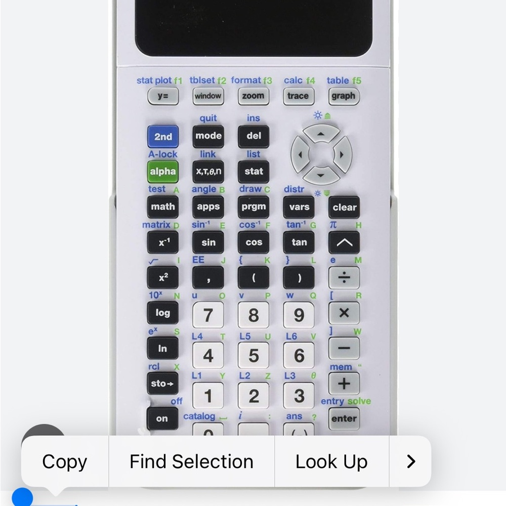 TI-84 Graphing Calculator White